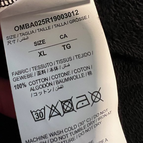 Off-White SS2019 "Impressionism" Black Crewneck Sweatshirt Size XL - Picture 6 of 6